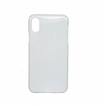 3D Чехол пластиковый для IPhone X белый матовый