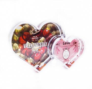 Рамка водяная Два сердца  под полиграфическую вставку