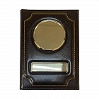 Обложка для автодокументов анилин, нат. кожа, коричневая 