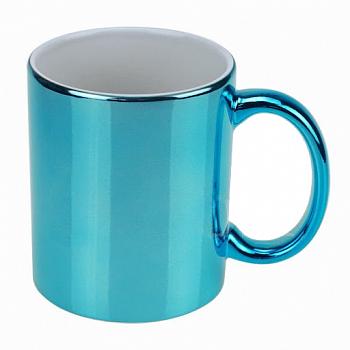 Кружка зеркальная синяя
