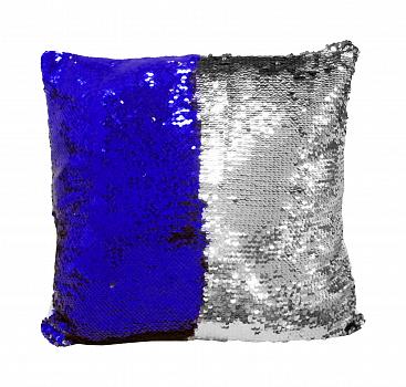 Наволочка Хамелеон 40х40 Серебристо-Синяя Стандарт