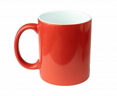 Кружка хамелеон Стандарт красная глянцевая
