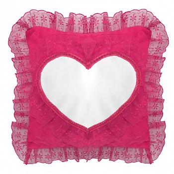 Наволочка 40х40 малиновая