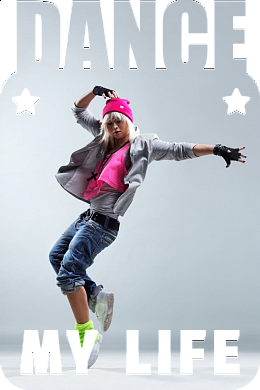 Магнит металлический Dance my life