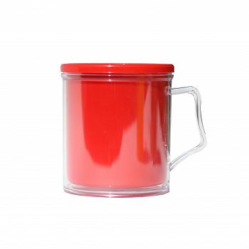 Кружка пластиковая АК2 красная под полиграфическую вставку