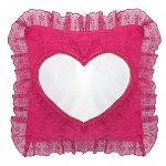 Наволочка 40х40 малиновая