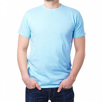 Футболка Evolution мужская, голубой меланж, 58 (4XL)