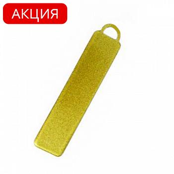 Брелок Госномер 55х13 золотой под сублимацию Без карабина