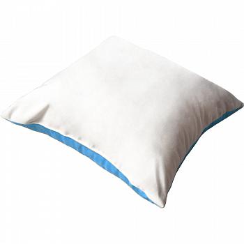 Наволочка 40х40 двухцветная бело/голубая