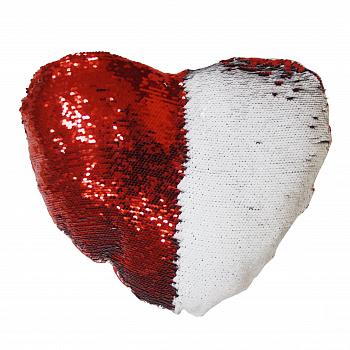 Наволочка Хамелеон Сердце Красная Премиум