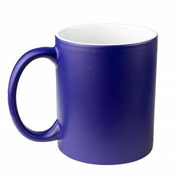 Кружка хамелеон Премиум синяя глянцевая