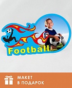 Фоторамка МДФ Футбол 11x19,5 см