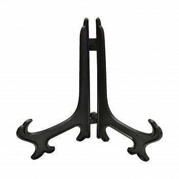 Подставка для тарелки пластиковая 15 см черная