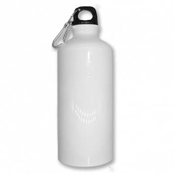 Спортивная бутылка 600 мл белая низкая