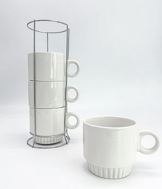 Набор кофейных кружек на подставке