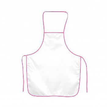 Фартук Габардин белый/розовый