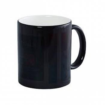 Кружка хамелеон Стандарт черная глянцевая