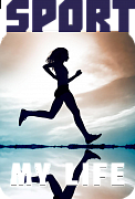 Магнит металлический Sport my life