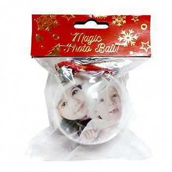 Новогодний шар 7 см под полиграфическую вставку