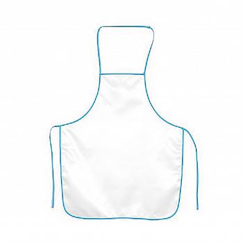 Фартук Габардин белый/голубой