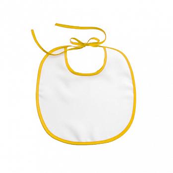 Слюнявчик на завязках желтый