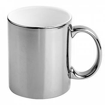 Кружка зеркальная серебряная
