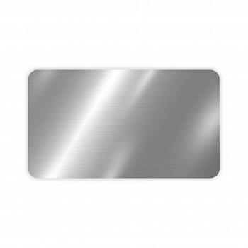 Бейдж металлический 40х70 Серебро