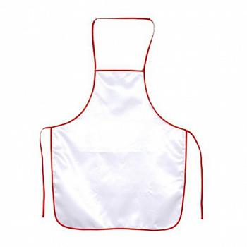 Фартук Габардин белый/красный