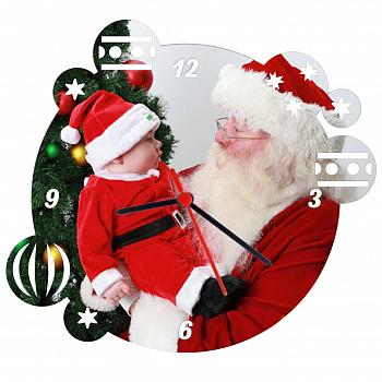 Часы металлические Новогодний шар