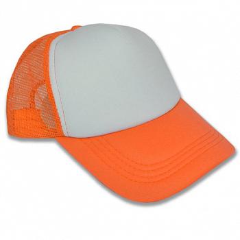 Бейсболка для сублимации с сеткой Оранжевая