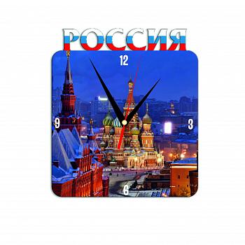 Часы металлические Квадрат Россия