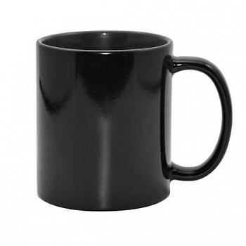 Кружка хамелеон матовая черная / черная внутри