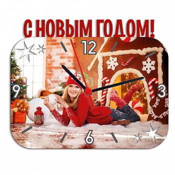 Часы металлические С Новым годом