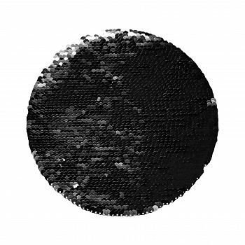 Аппликация Хамелеон Круг черный 155 мм для сублимации