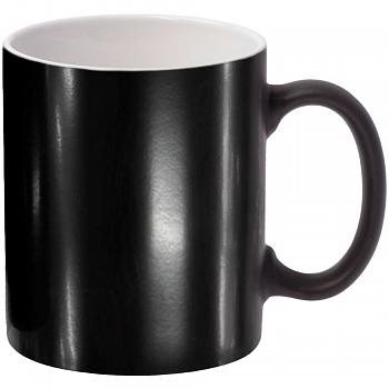 Кружка хамелеон Стандарт черная полуматовая