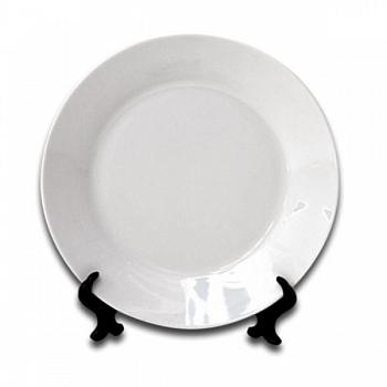 Тарелка керамическая белая 20 см