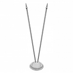 Флагшток пластиковый настольный 2 штока белый