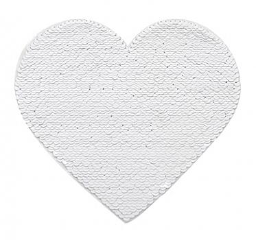 Аппликация Хамелеон Сердце белое 165х195 мм для сублимации