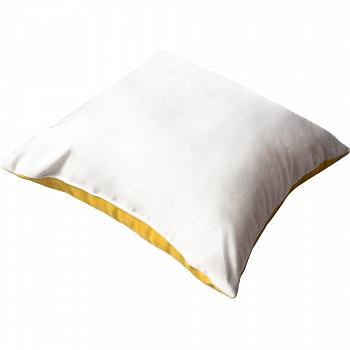 Наволочка 40х40 двухцветная бело/желтая
