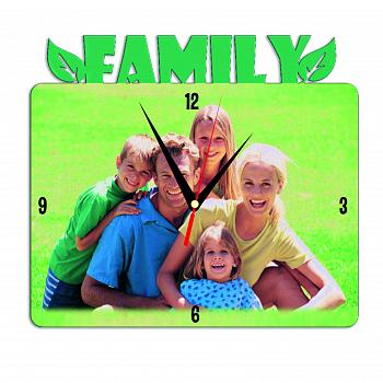 Часы металлические Family