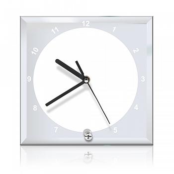 Часы стеклянные квадратные BL-14 20х20 см