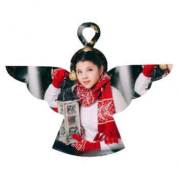 Новогодняя игрушка металлическая Ангел