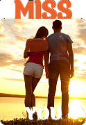 Магнит металлический Miss You