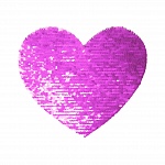 Аппликация Хамелеон Сердце розовое 165х195 мм для сублимации