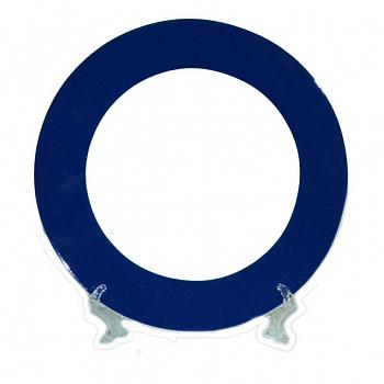 Тарелка керамическая с синей заливкой 20 см 