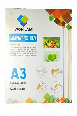 Пленка для ламинирования глянцевая А3 80 мкм 100 л