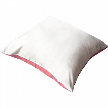 Наволочка 40х40 двухцветная бело/розовая