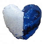 Наволочка Хамелеон Сердце Синяя Стандарт