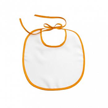 Слюнявчик на завязках оранжевый