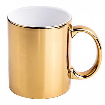 Кружка зеркальная золотая